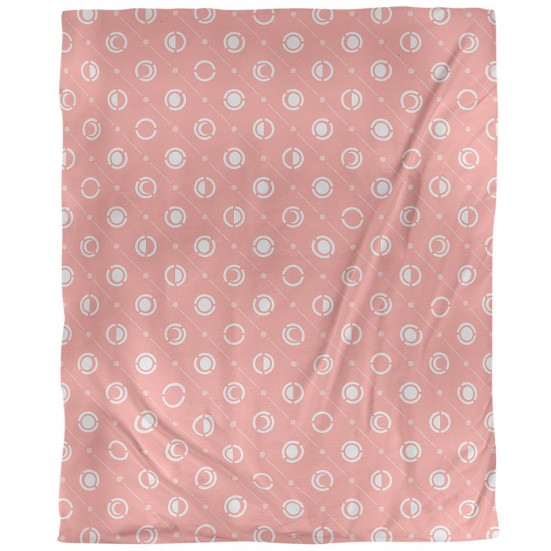Housse de couette simple Moon phases, Housse de couette simple TG, Rouge/blanc, Polyester brossé