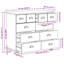 Chest of Drawer with Drawer with Storage ASKIM Solid Pine Wood Bedroom-1786501738