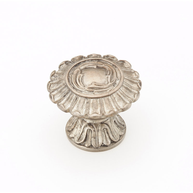 French Round Knob, Monticello Silver