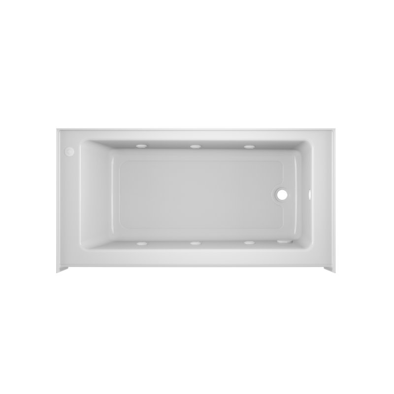 SIGNATURE® Low-Profile AFR 18" 6030 Skirted Soaking RH White, Right, Yes