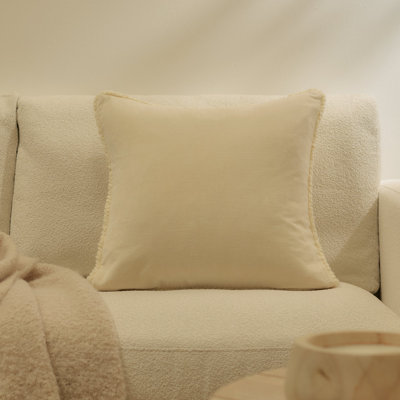 Clay Square Throw Pillow Cover