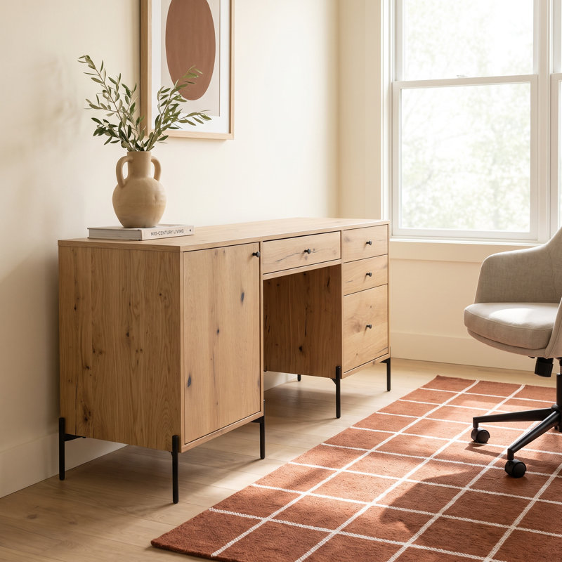Bureau de direction Aceton, Chêne résine ambre