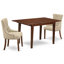  Ensemble de table de salle à manger rectangulaire en bois massif avec plateau papillon-106903619-122935116-106903621