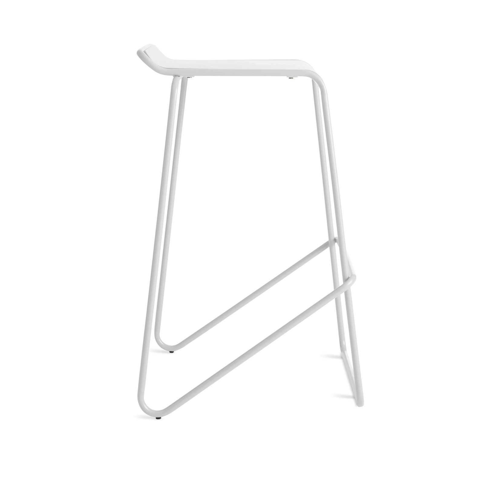 Ready Bar and Counter Stool, White, Bar Stool (30" Seat Height)