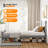 Grey Twin Wood Bed With Headboard