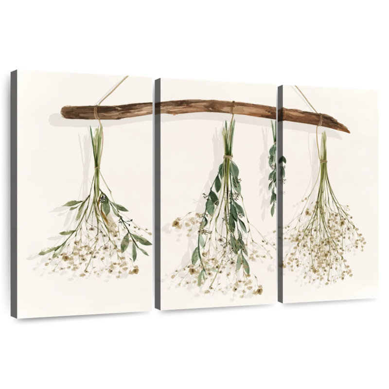 Harnek Drying Flowers, 24" H x 38" W