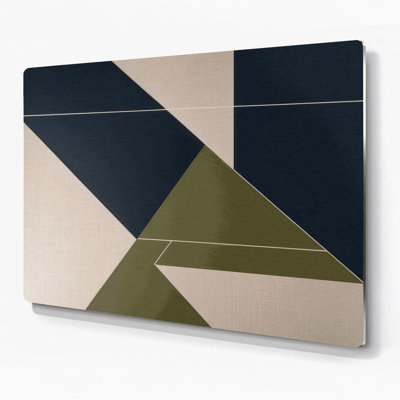 Hard Edge 98, art mural gris en métal