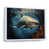 White Floater Framed