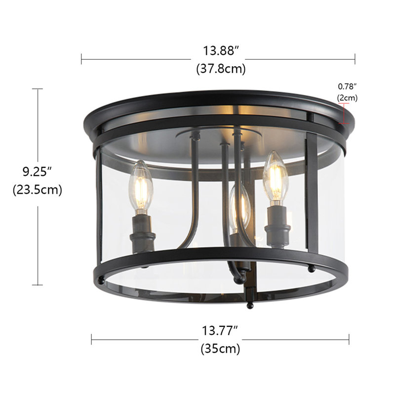 Plafonnier encastré 3 lumières Savala
