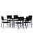 Lindasue Wicker Patio Dining Set with Rectangular Table-683049828-694791475-694791486