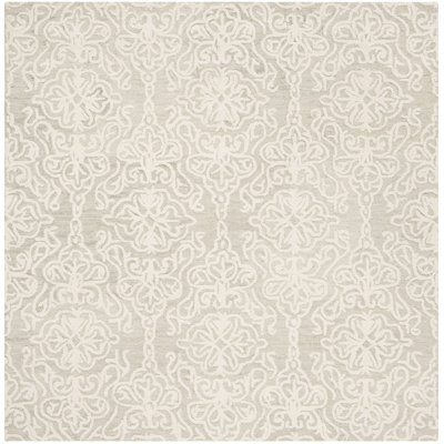 Tapis damassé en laine touffeté à la main Davyan