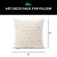 Coussin en fausse fourrure HGTV Art Deco-132025548-132025549
