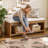 Shoe Bench With Cushion And Storage Shoe Rack For Entryway Living Room