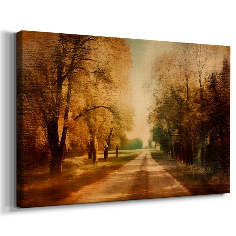 Paysage rétro CCXXII, H 19 po x l 28 po, Toile tendue