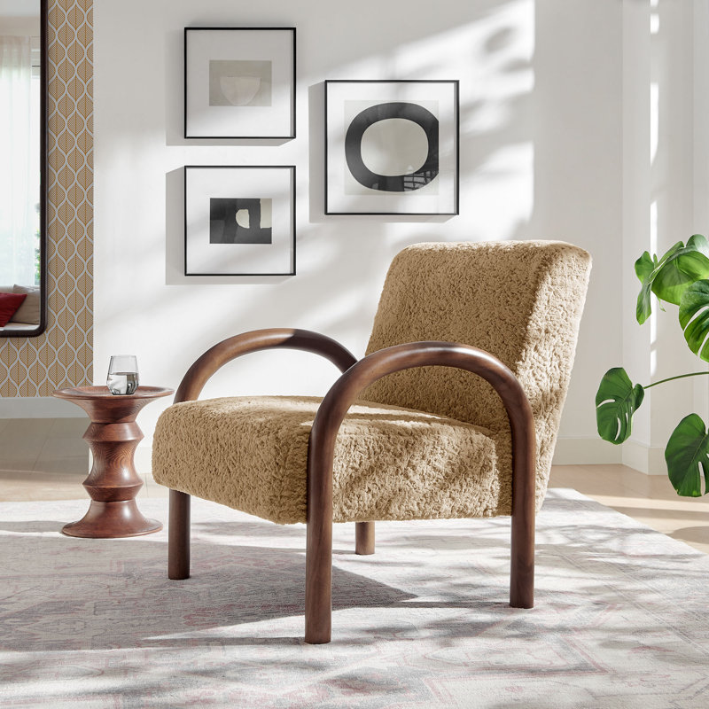 Fauteuil Lunet, Brun