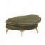 Chaise en velours côtelé avec repose-pieds-914788436