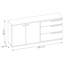 Hadlyn 183.1cm W 3 - Drawer Chest of Drawers