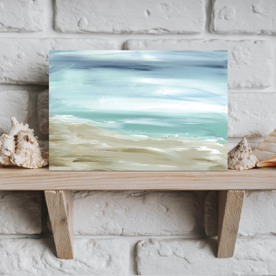 Beachscape I Abstract Contemporary Beach Landscape Wall Art Print