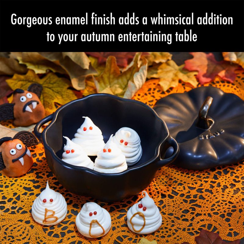 Staub Ceramic 16-oz Petite Pumpkin Cocotte