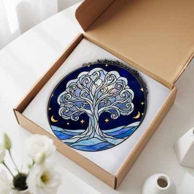 Panneau de vitrail 12 "H Tree Of Life