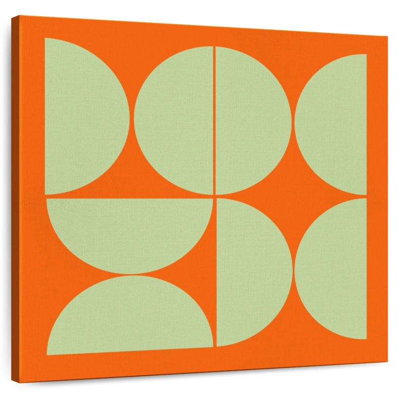 Collage demi-cercles Avery Mid-Century I, H 24 po x l 24 po