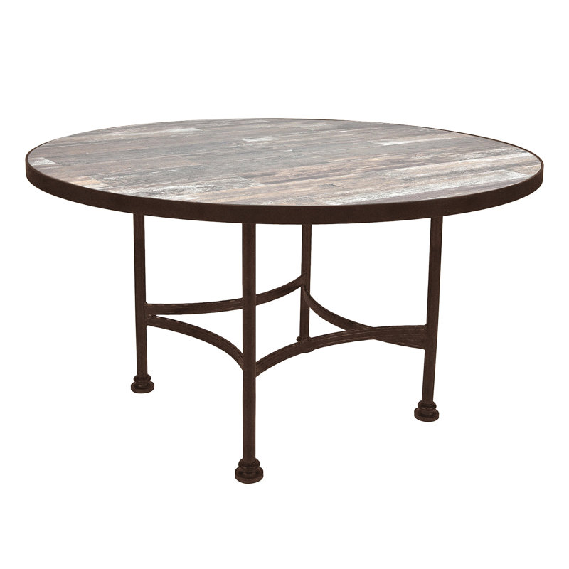 Classico Outdoor Round Dining Table, Copper Creek, 54" W x 54" L x 29.75" H, Venice Beach