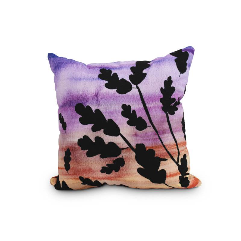 Housse et insert de coussin carré Harvest, 18 po x 18 po, Mauve et orange