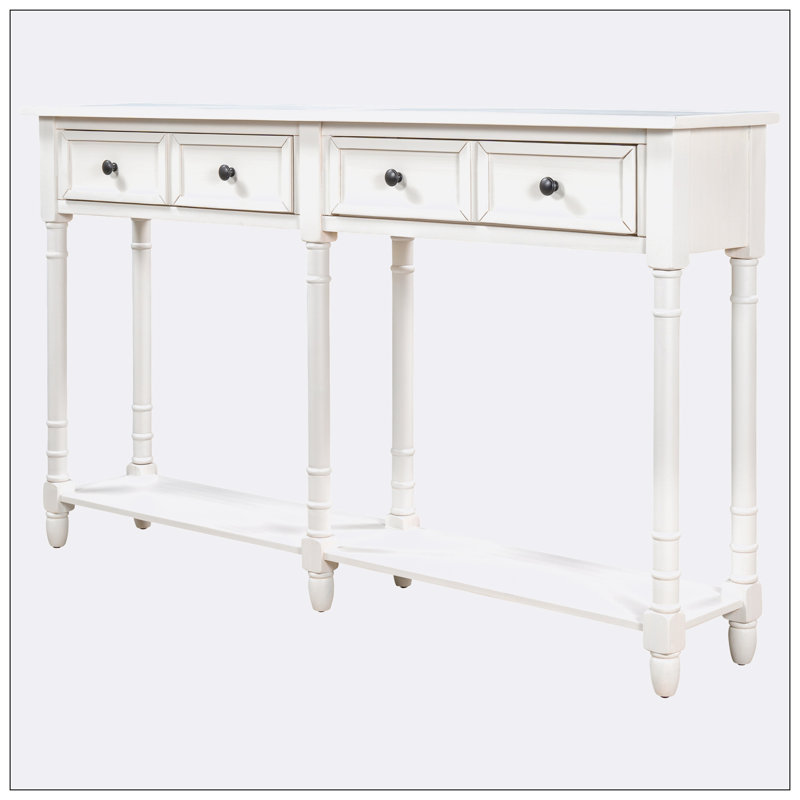 Albryna 58'' Console Table, Ivory