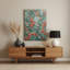 "Abstract Florals", art mural gris en métal 73