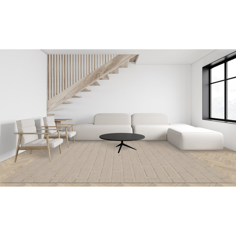 Gabbeh Wool Geometric Area Rug in Gray, Runner 2'6" x 10'