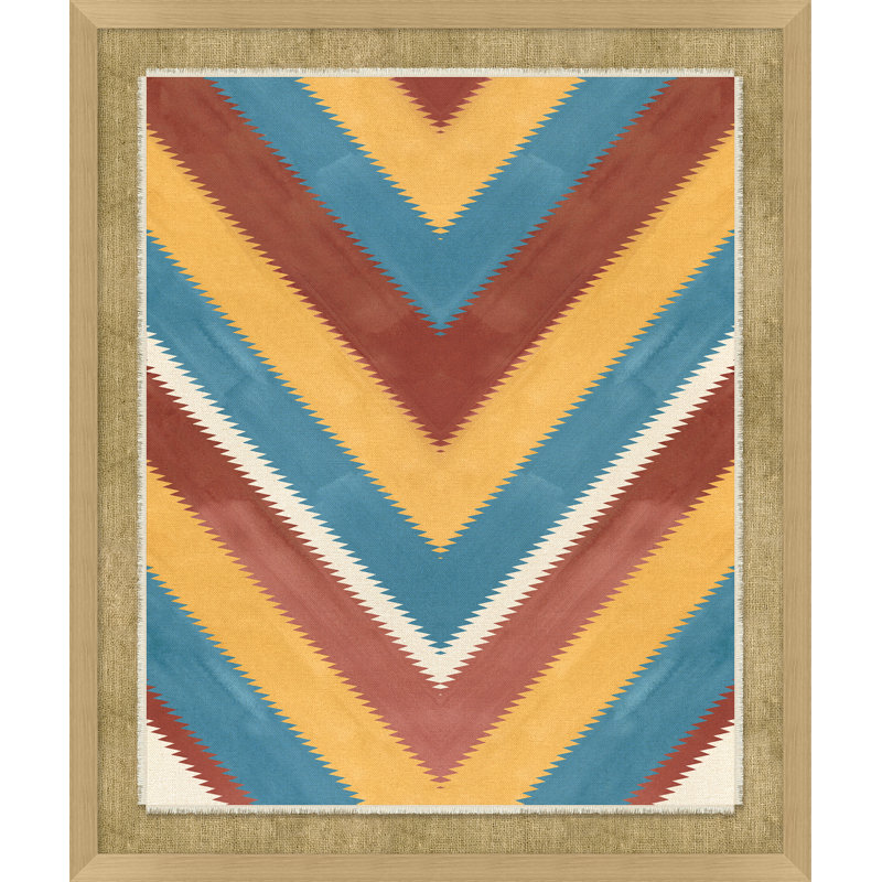 Chevron Textile 2 Print by Nathan Turner