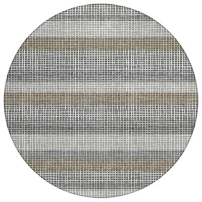 Machine Washable Indoor/Outdoor Chantille ACN2530 Stripes Rug