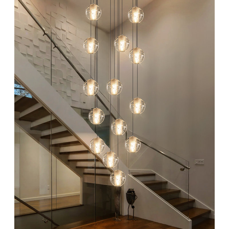 12-Light Modern Led Crystal Chandelier Black, Matte Black