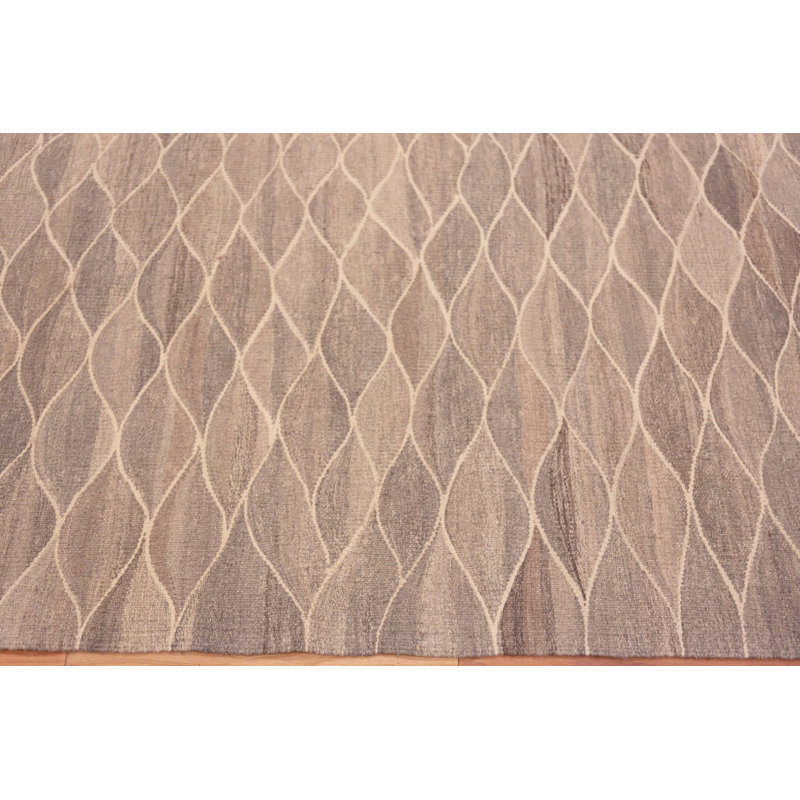 Nazmiyal Collection Modern Long Runner Flatweave Kilim Rug