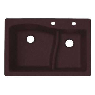 33'' L Double Bowl Quartz Kitchen Sink