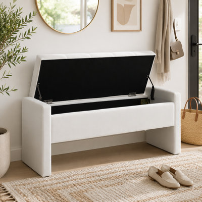 Banc de lit moderne avec rangement