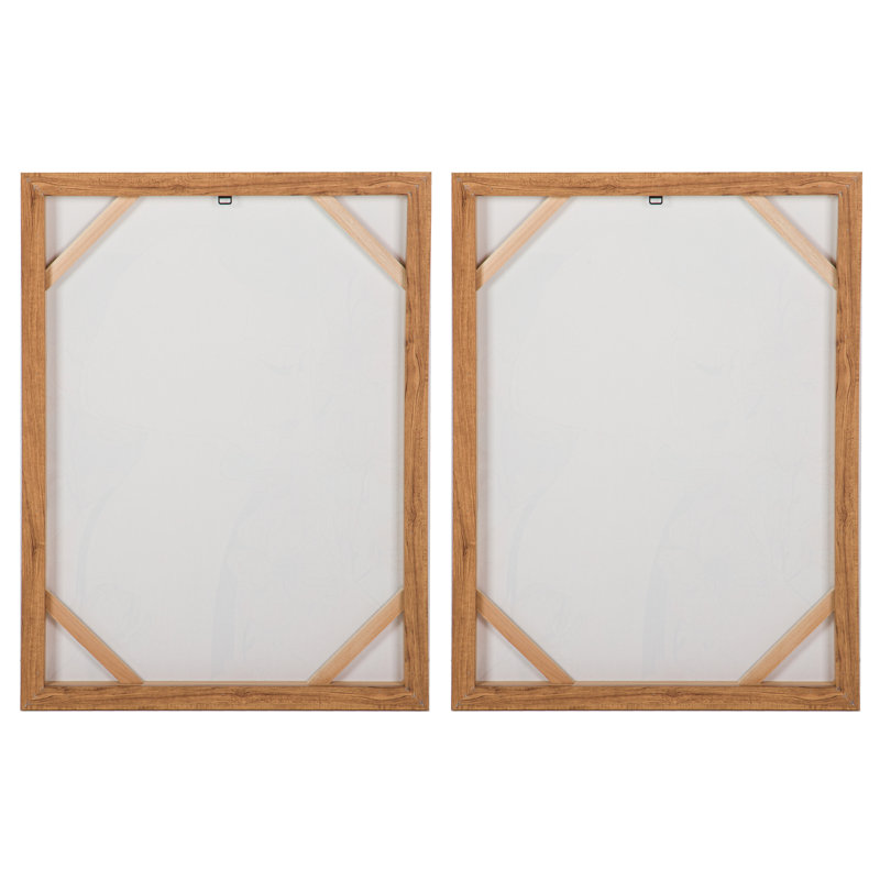 WOMEN 80% HAND PAINTED SET 2 CANVAS 60x4x80 CM - 2 Piece Floater Frame Print Set on Canvas