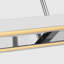 Mick De Giulio Stagger 2-light Linear Chandelier in Polished Stainless Steel with Acrylic shade-156419428-156419426