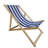 Aspinwall Dark Blue Stripe Sling Chair Of Populus Wood - Folding For Outdoor Use, 39.17 In. Depth, 7.76 Lb Weight In Made Wood, 25.2 Package Width, 220 Lbs Capacity