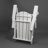 HDPE Folding Adirondack Chair With Dual Cup Holder - Durable, Weather-Resistant, And Easy To Store For Outdoor Relaxation-1354294182