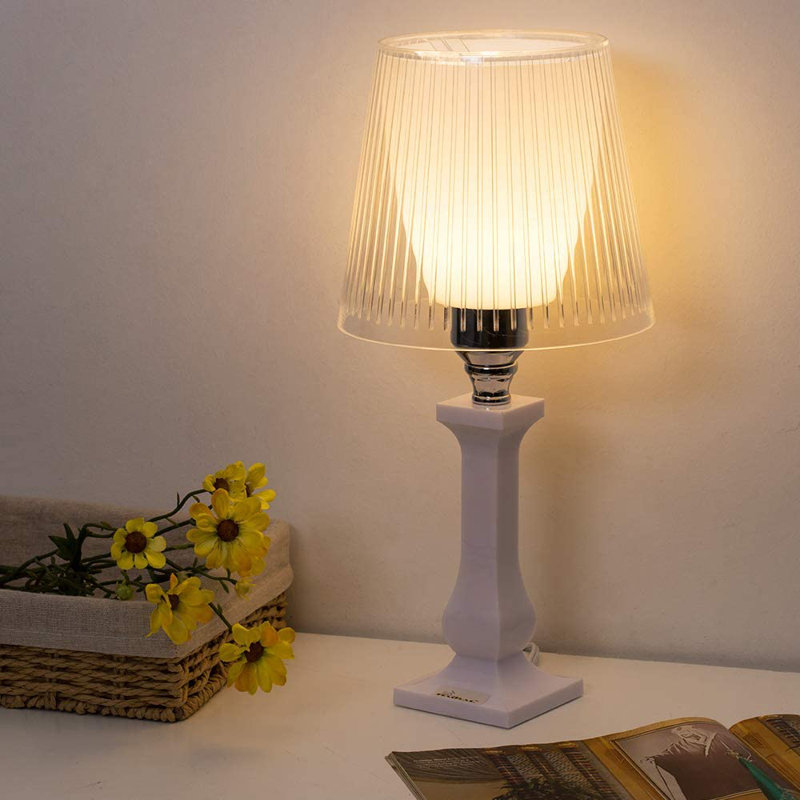 Acrylic Table Lamp, White