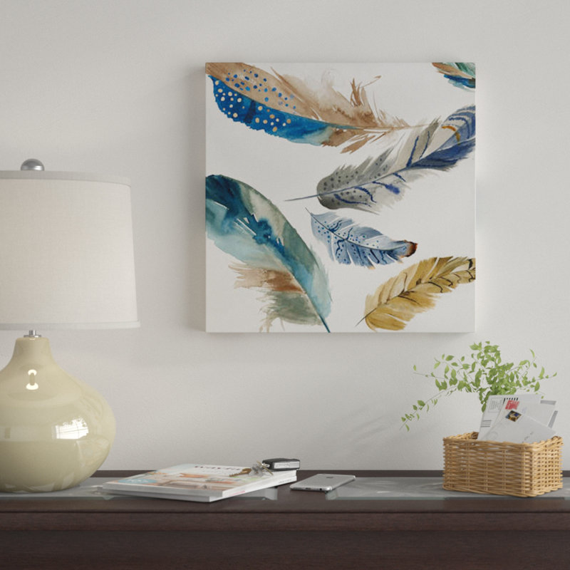 « plumes weather ii », impression sur toile, H 26 po x l 26 po x P 1,5 po