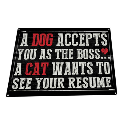 Dogs Versus Cats Sign