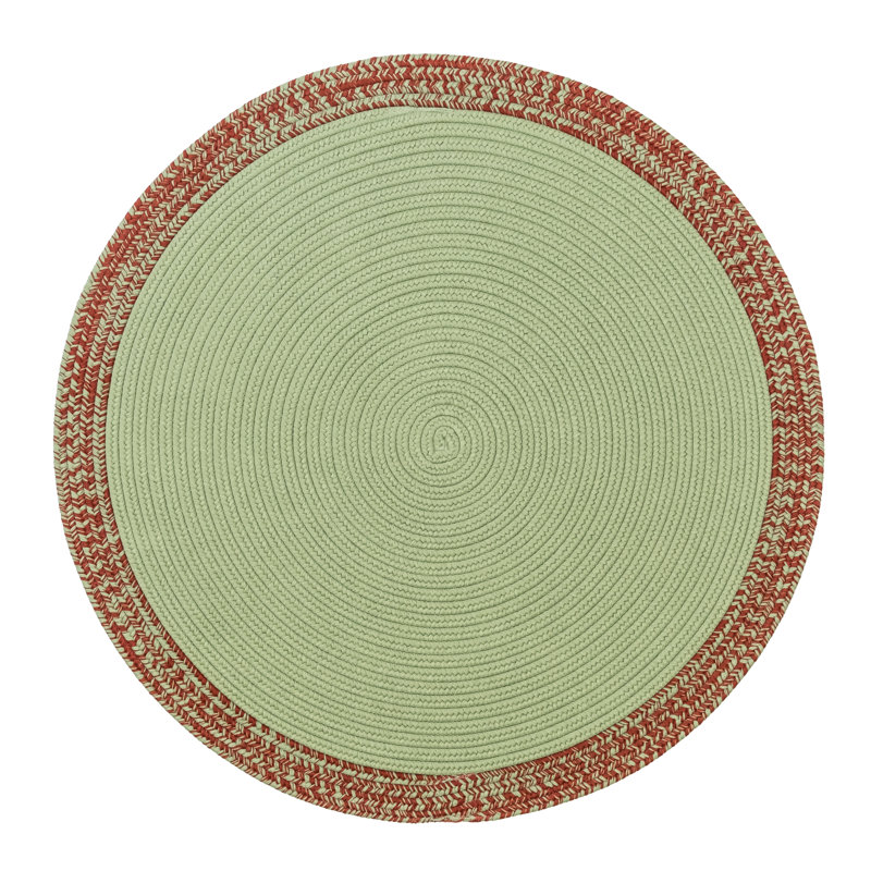 Tapis rond réversible de Noël Gruentker, Rond 2 pi 11 po