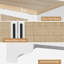 Armoire de rangement 62 pouces avec 4 portes et tablettes, table d'appoint de style campagne moderne, console en bois avec rangement pour la cuisine et la salle à manger-1420057437