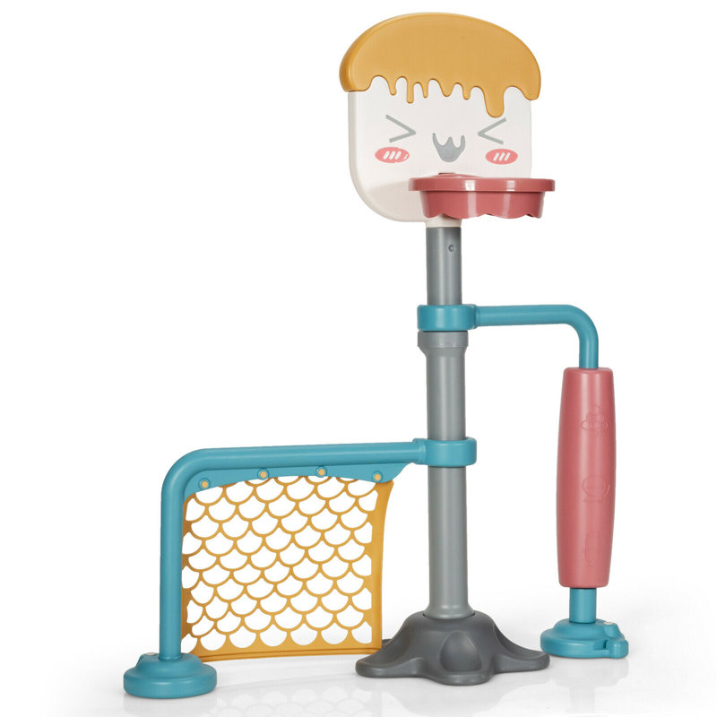 Ensemble de support de basketball avec soccer et rouleau