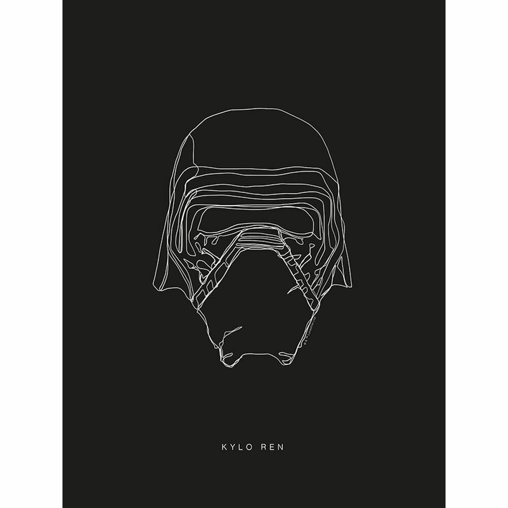 Poster Star Wars Lines Dark Side Kylo