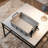 Large Grey, Leather Metal Handle Tray, Nordic-Style Coffee Table Tabletop For Storing Jewelry, Watches And Cosmetics, Multi-Functional Leather Storage Decoration, Iins Style, Waterproof, Stain-Resistant And Wear-Resistant-271216468-271216470