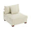 Fauteuil d'appoint rembourré en velours côtelé Milbrey avec dossier coussiné et pieds en bois massif-27806438-248642448