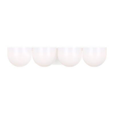 4 Light Frosted Dimmable Vanity Light